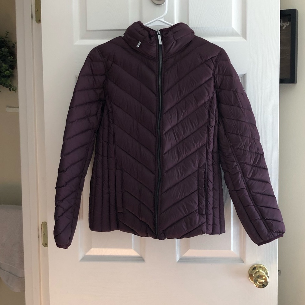Plum colored Michael Kors lightweight jacket